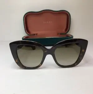 New - ? Original Gucci Light Brown Butterfly Ladies Sunglasses GG0327S 002 Gucci Light Brown Butterfly Ladies Sunglasses GG0327S 002 52  main image 4